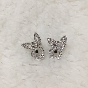 PLAYBOY Bunny CV Sparkle Earrings/Studs